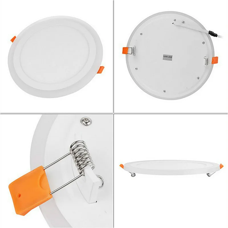 Светодиодный светильник RGB + белый 6 Вт 9 16 24 Круглый квадратный светодиодный