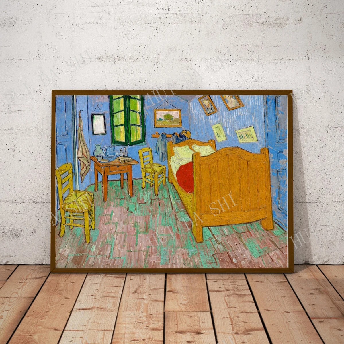 Винсент Ван Гог спальня 1889 художественный плакат печать винтажная иллюстрация
