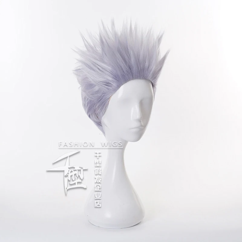 

Anime Gojo Satoru Cosplay Wig Jujutsu Kaisen Costume Short Synthesis Hair Adult