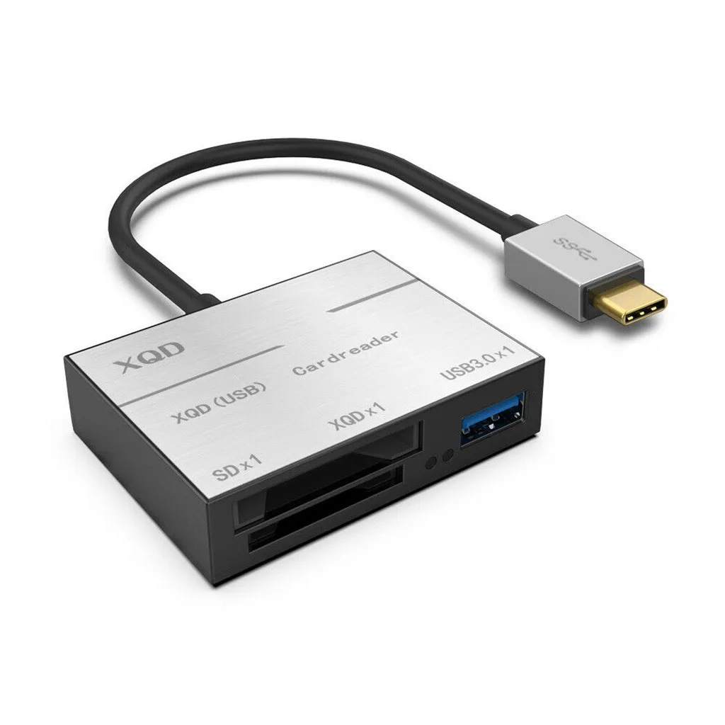 Портативный 3 в 1 кард ридер камера XQD SD type C концентратор адаптер для систем Windows/Mac