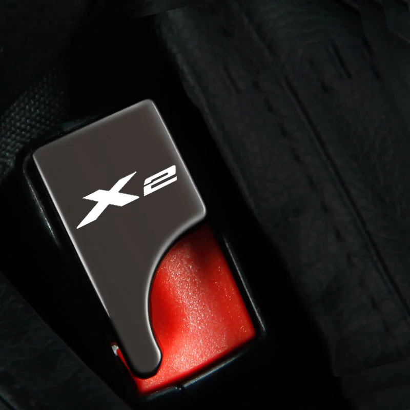 

For BMW X2 X M Series Accessories Safety Belt Buckles Car Seat Alarm Canceler Stopper Plug Buckle Clip Car Safety Belt Extender