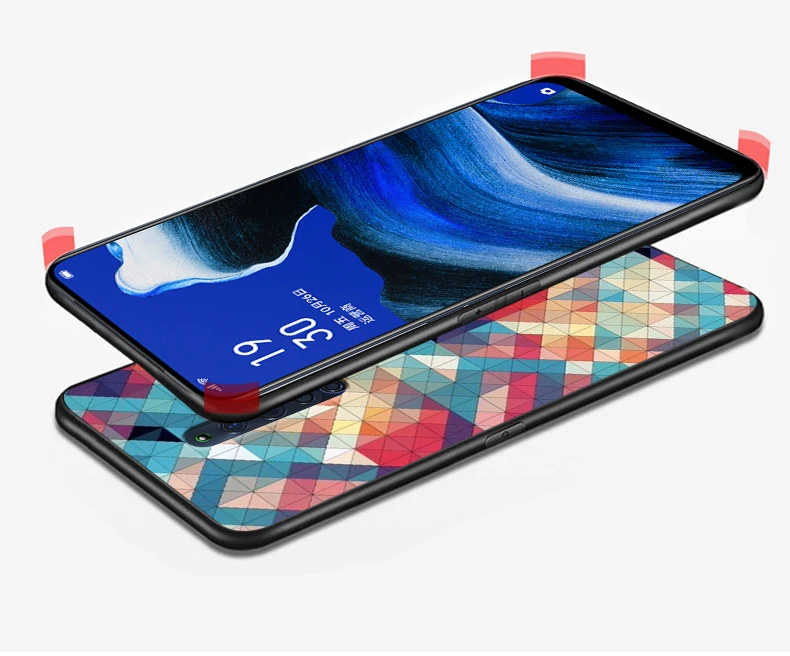 Для OPPO Reno2 Z чехол милый мультяшный Мягкий силиконовый чехол для OPPO Reno 2Z 2 Z чехол для телефона s черный бампер Капа для OPPO Reno2Z
