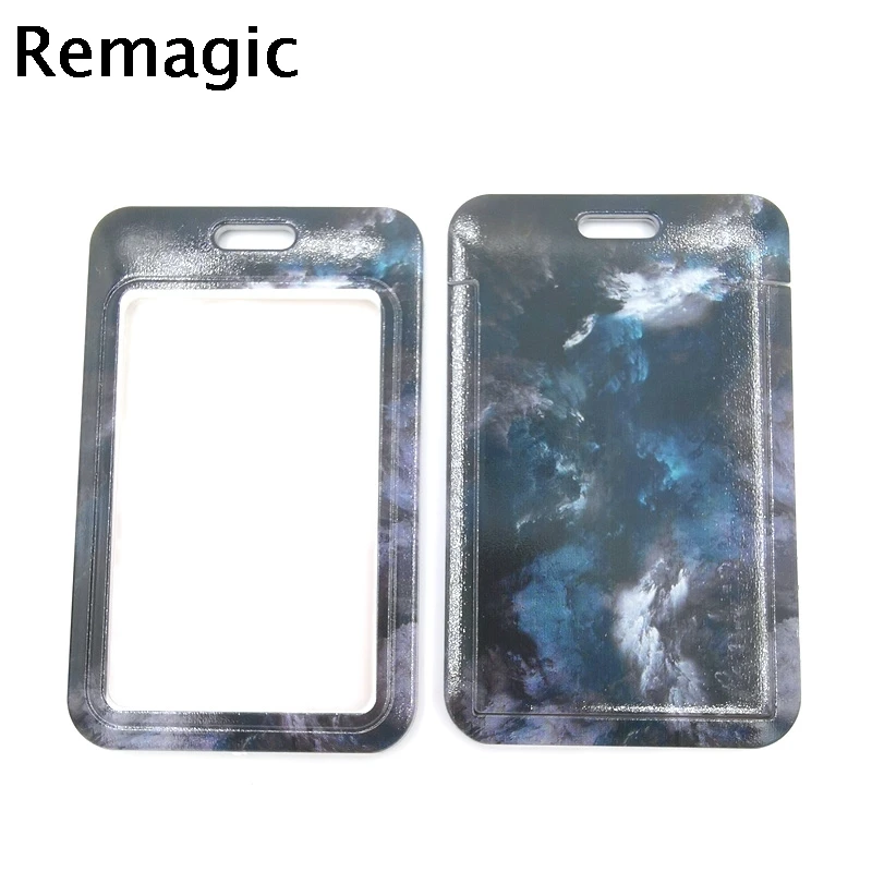 Туманность звездное небо творческих шнурки держатель для карт студентов с