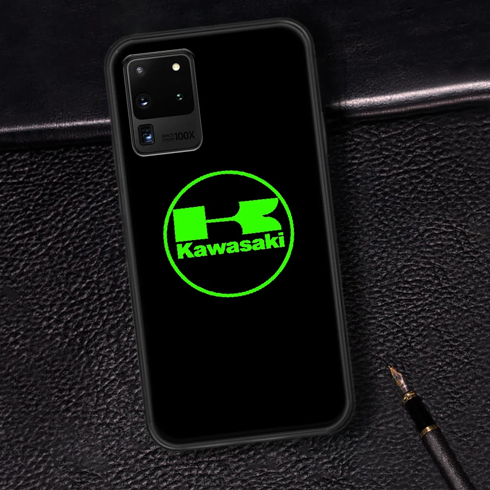 

Japan Brand Kawasaki Phone Case Cover Hull For Samsung Galaxy S 6 7 8 9 10 e 20 Edge Note 8 9 10 Plus black Prime 3D Shell Soft