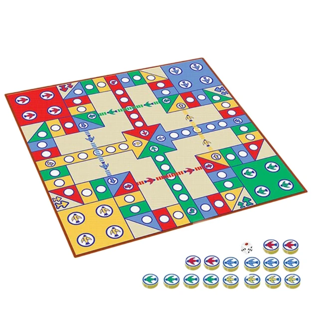 Flying Chess Carpet Parent-child Game Creeping Mat Kids Aeroplane Chess Rug 1