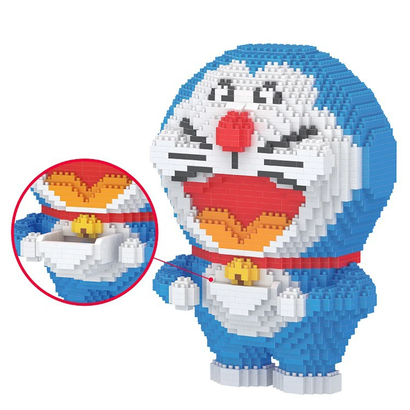 

BOYU 7098 Animal Cat Doraemon Robot Pocket Drawer 3D Model Building Blocks Kit DIY Mini Diamond Bricks Toy for Kid Children Gift
