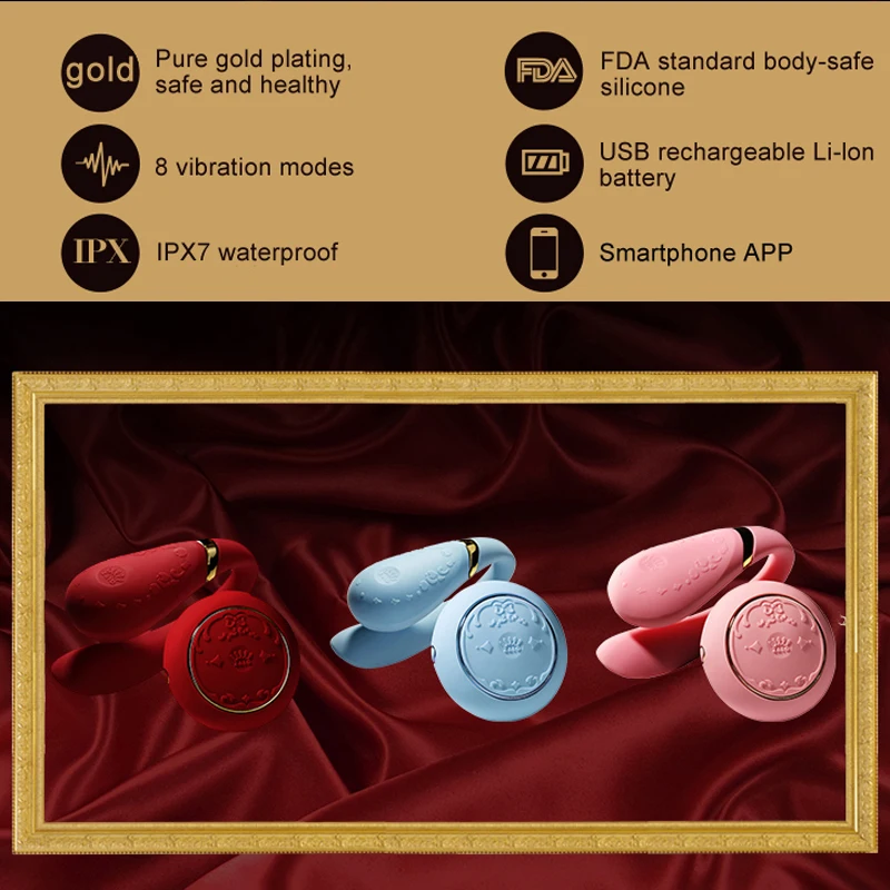 ZALO двойной вибратор пары G Spot u тип силиконовый стимулятор беспроводное