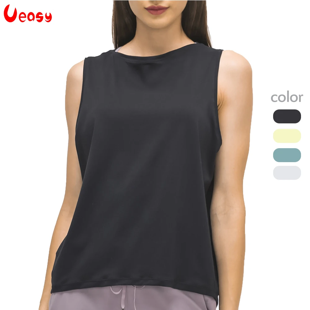 

Ueasy 2021 Women Loose Tank Running Workouts Clothes Yoga Tank Tops Stretch Sexy Blouse Gym Tank Back Athletic Vest
