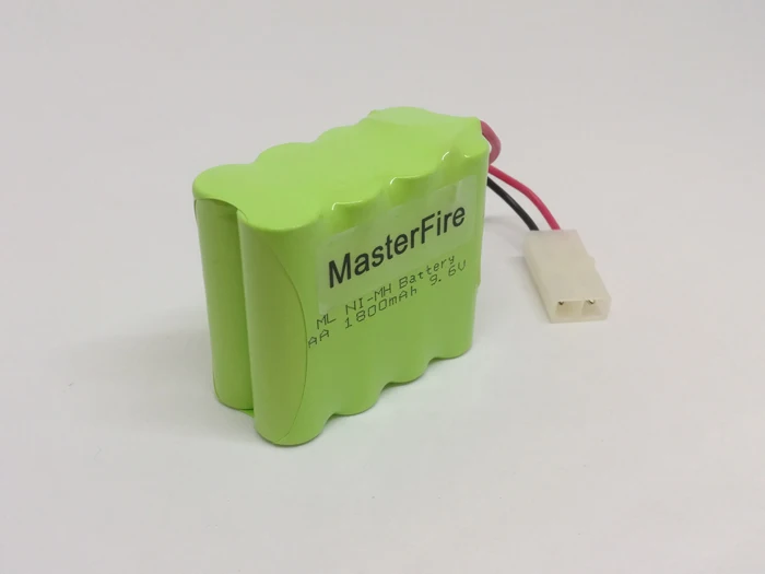MasterFire новые 9,6 V AA 1800mAh Ni-MH аккумуляторные NiMH батареи с вилкой