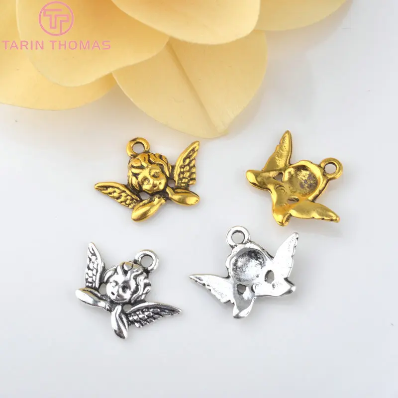 10 шт. Подвески ручной работы 20 х11 мм|angel charm|charm diycharms angel |