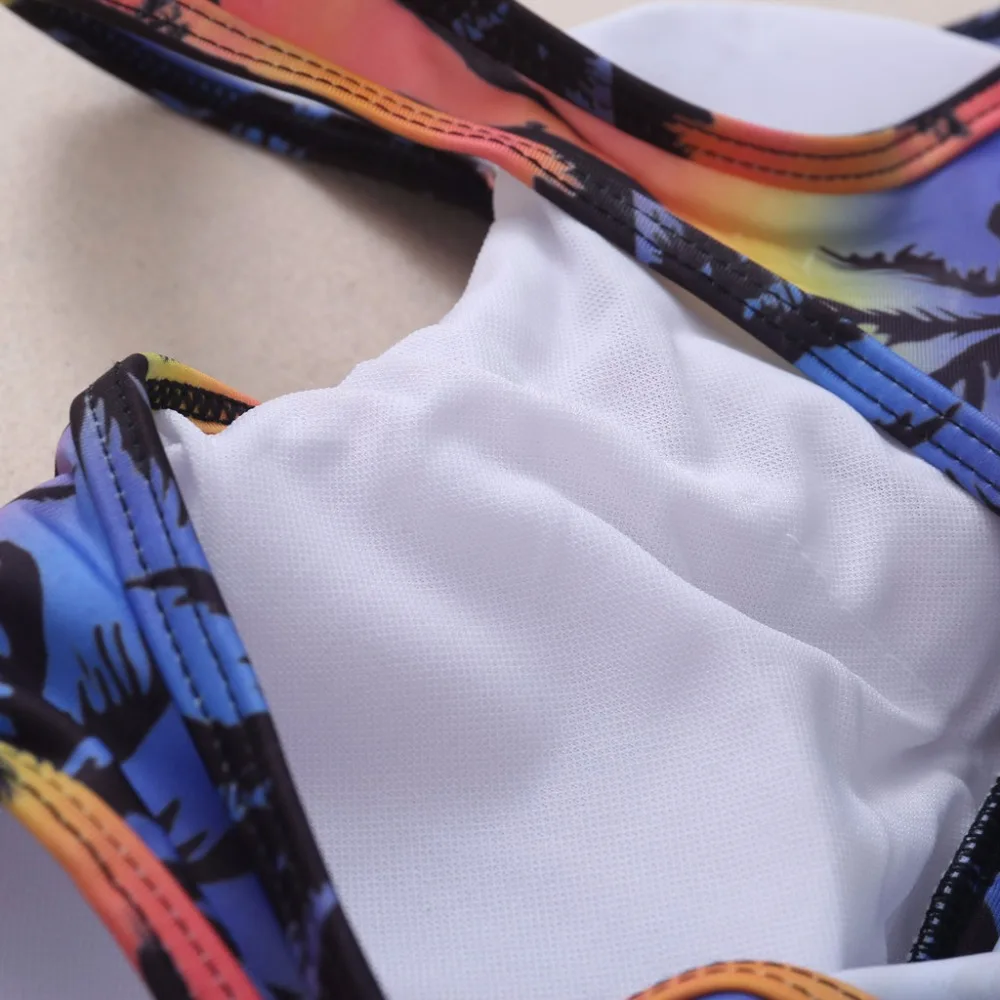 

Sexy Swimsuit Women's Crop Top High Waist Shorts Floral Bikini Beach Swimwear Beachwear New