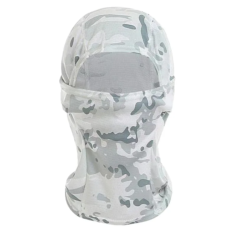 White camo Маска на все лицо Bts вечерние Балаклавы, маска для велоспорта, армейский велосипед, военный шлем, лайнер, Мультикам, Лесной камуфляж, шапки - Цвет: White camo