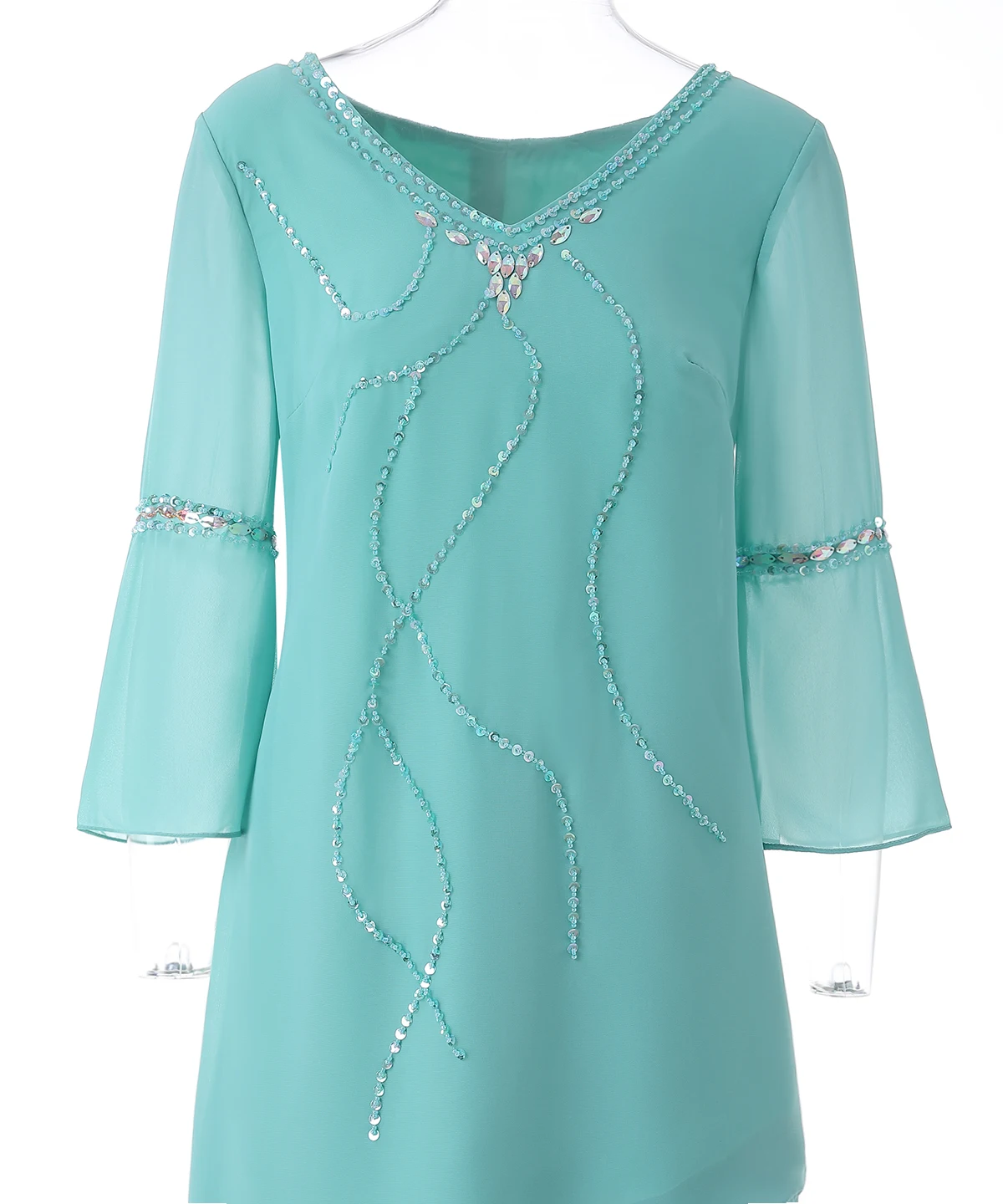 Платье SOLOVEDRESS с кристаллами бисером и блестками 2 предмета платье для матери