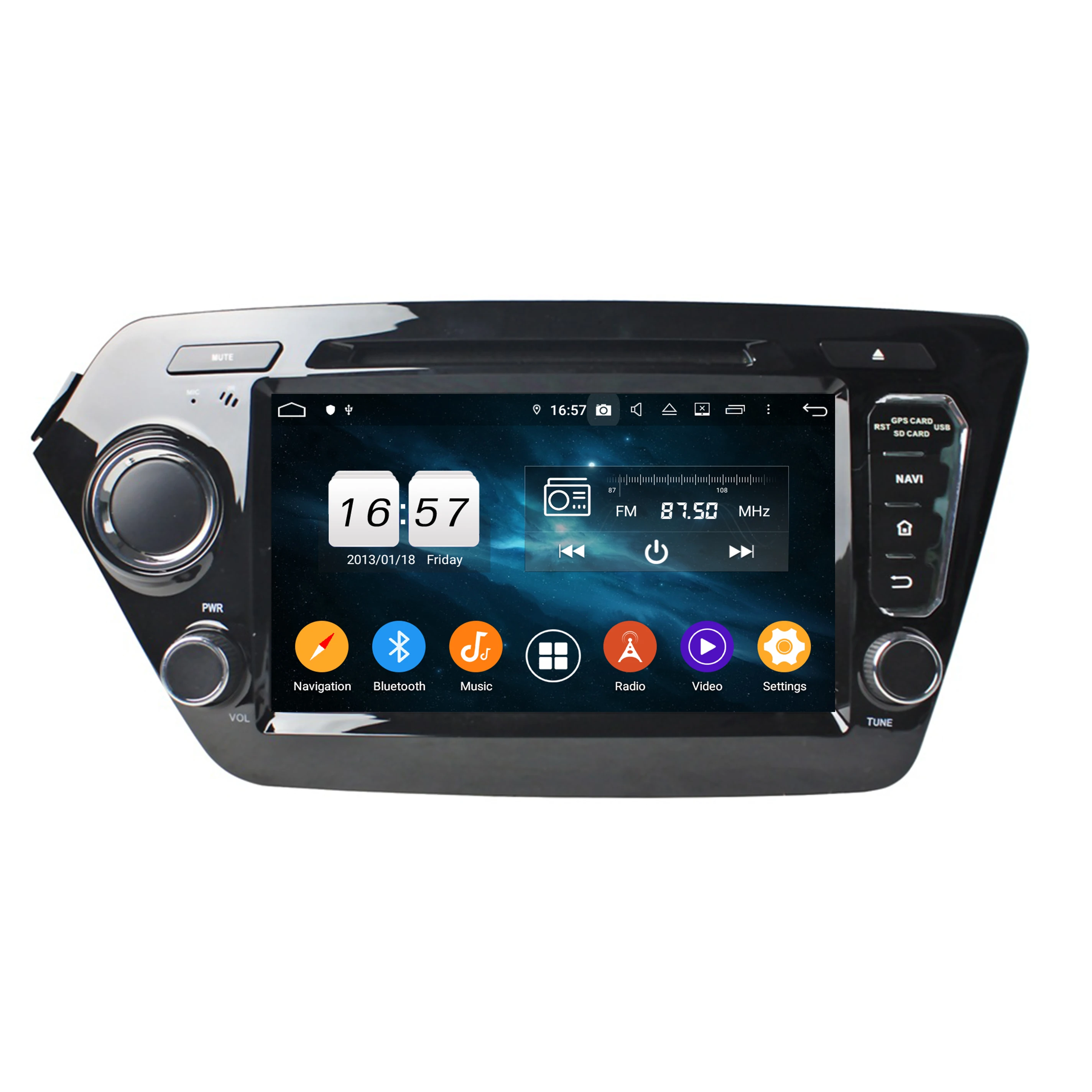 

8" 2 Din 8 Core Android 10.0 Car DVD Player For KIA K2 RIO 2011-2012 Car Multimedia Player PX5 4+64G Car Stereo Audio DSP Radio