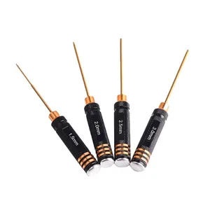 Набор шестигранных отверток с титановым покрытием, 4 шт., отвертки 1,52,02,53,0 мм для радиоуправляемых игрушек