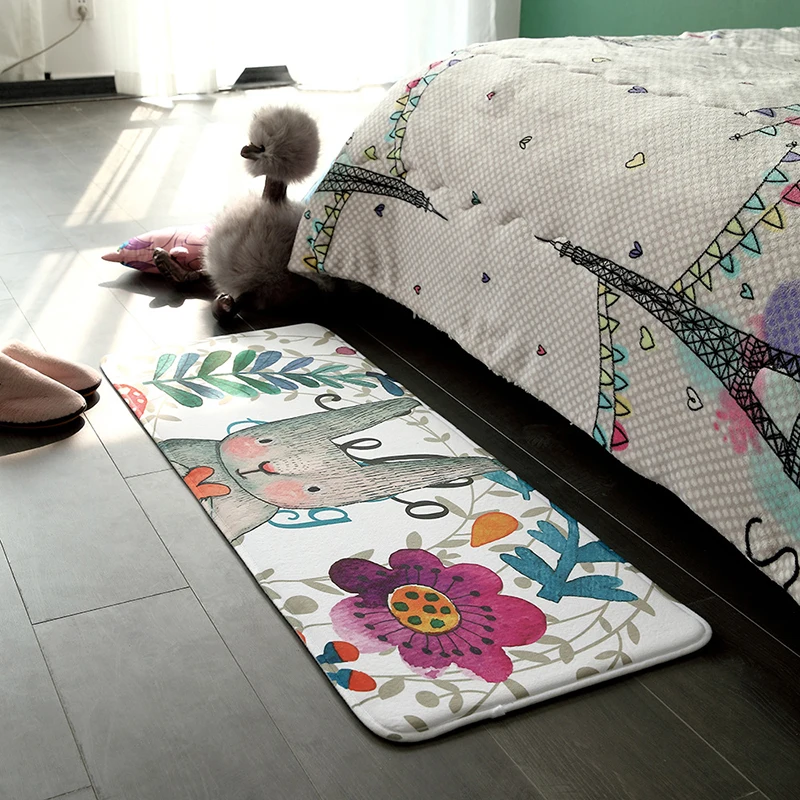 2019 Новый Кухонный коврик длинный Противоскользящий набор моющийся прикроватный