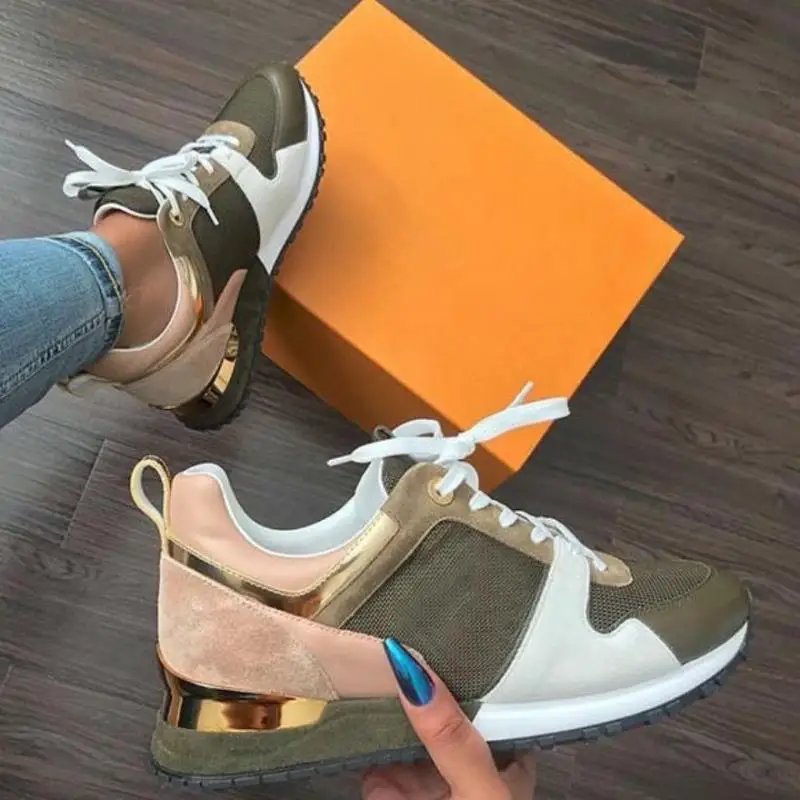 Women Running shoes Leather Casual Shoes Sport Breathable Anti-Slip Outdoor Fashion Big Size Vulcanized 35-43 C8248 |