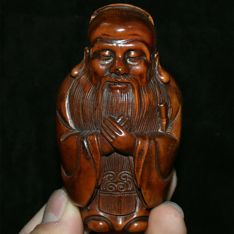 Статуя Конфуция кунцзы ручной работы из бокса