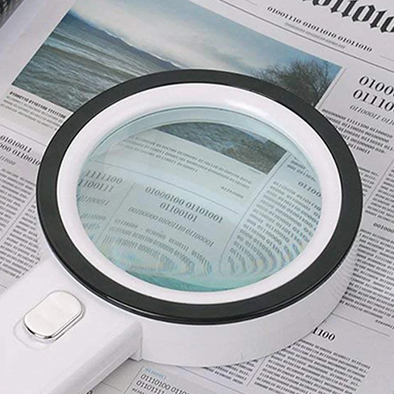 Magnifying Glass 20X Large Magnifier with Light LED Illuminated Handheld Premium High Power for Reading Book | Измерительные