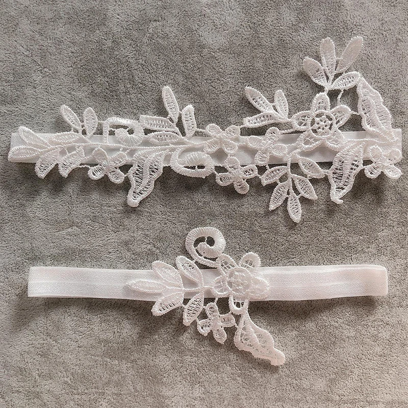 Синяя кружевная Свадебная подвязка элегантная свадебный подарок для душа