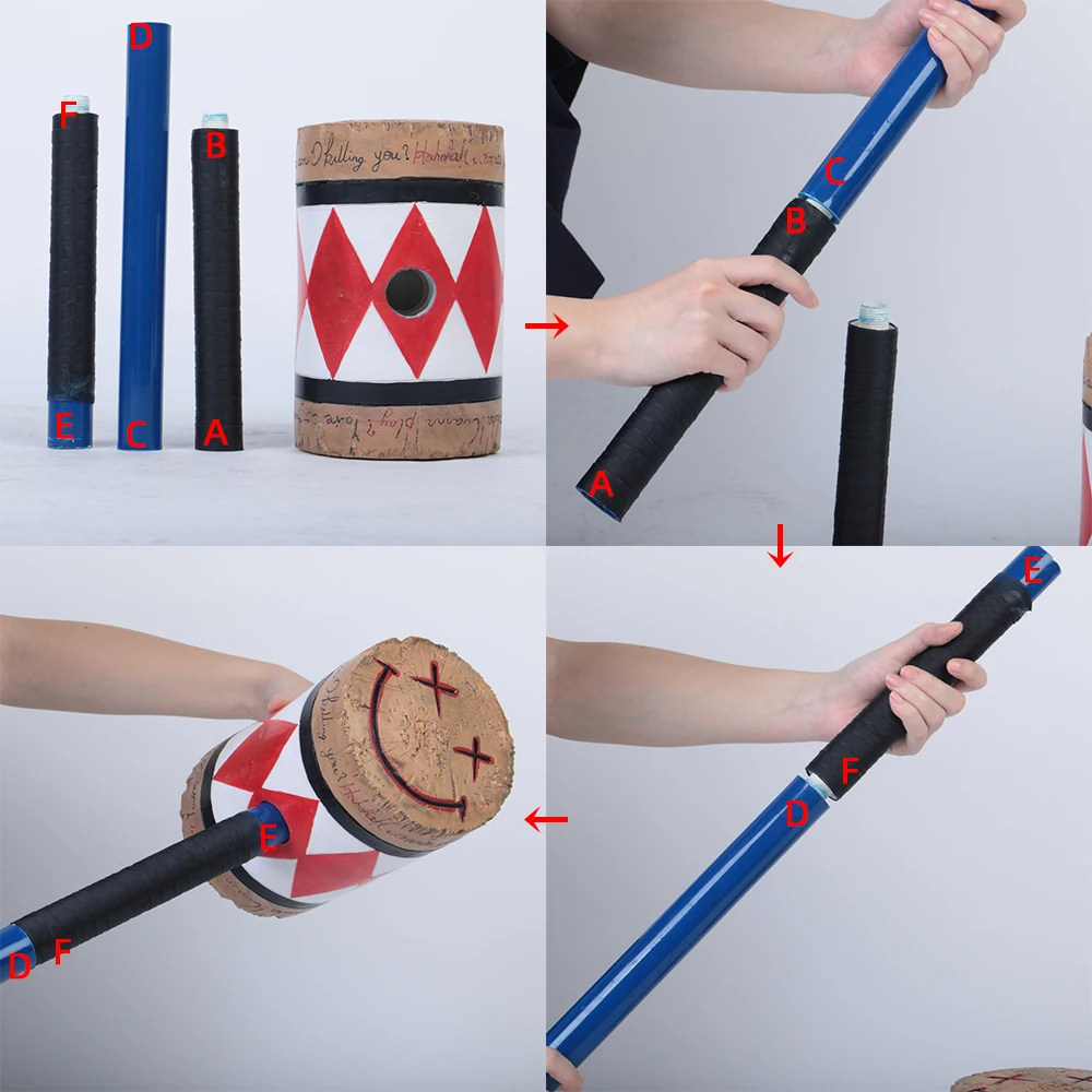 Косплей Харли Квинн молот отряд самоубийц летучая мышь реквизит на Хэллоуин