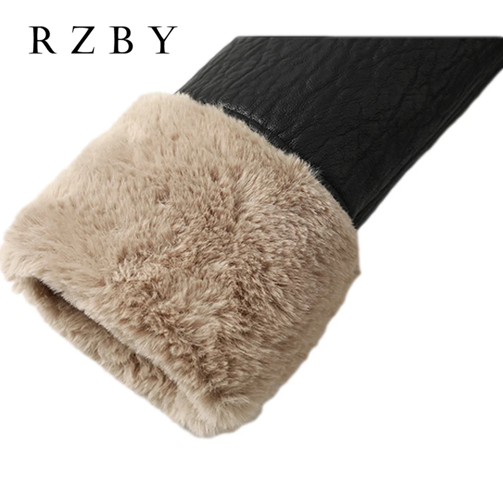 Плюшевая кожаная Толстая куртка Женская Корейская версия свободная зимняя