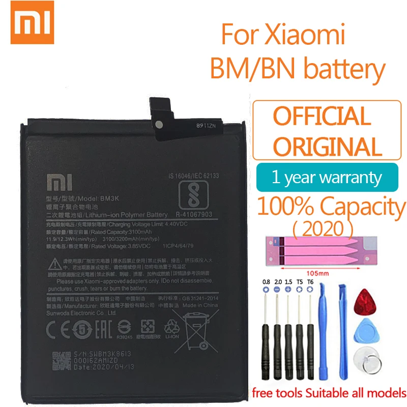Оригинальный крепление для спортивной камеры Xiao Mi запасная батарея Xiaomi Redmi Note Mix 1S