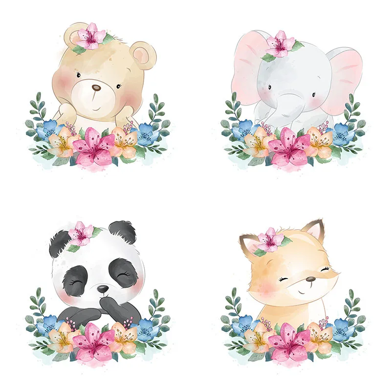 

Three Ratels QCF26 Cute forest animal stickers kid bedroom kindergarten decoration fridge laptop toilet decals