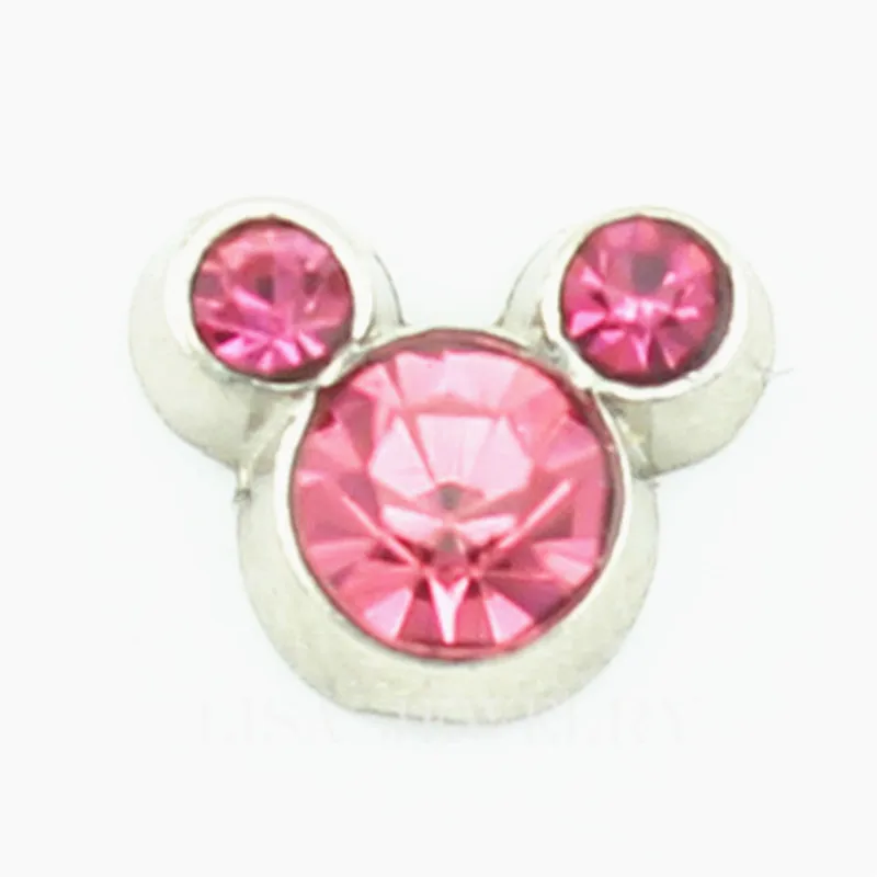 10 шт./лот октября камень талисман с головой Микки плавающие шармы военные для