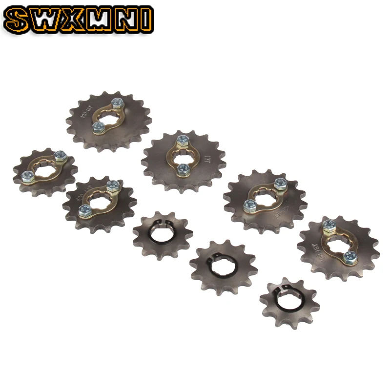 Высокое качество 420 цепи 15T 17 мм 20 спереди защита звездочки Cog Fit мотоцикла ATV