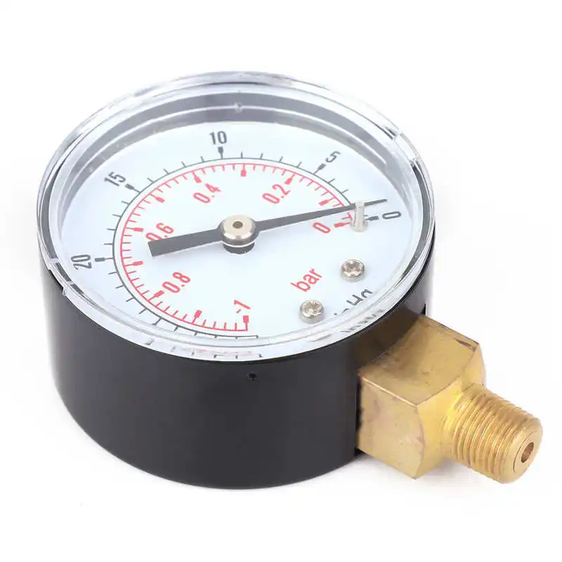

Vacuum Gauge 50mm 1/8 BSPT Bottom Connection for Air Water Oil Vacuum Gauge Bottom Connect
