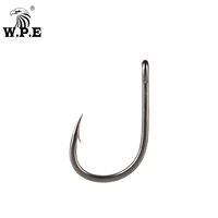 w p e fishing hook bkk 30pcslot 1 8 barbed circle fishhooks high carbon steel stainless fishing hook jig carp fishing tackle