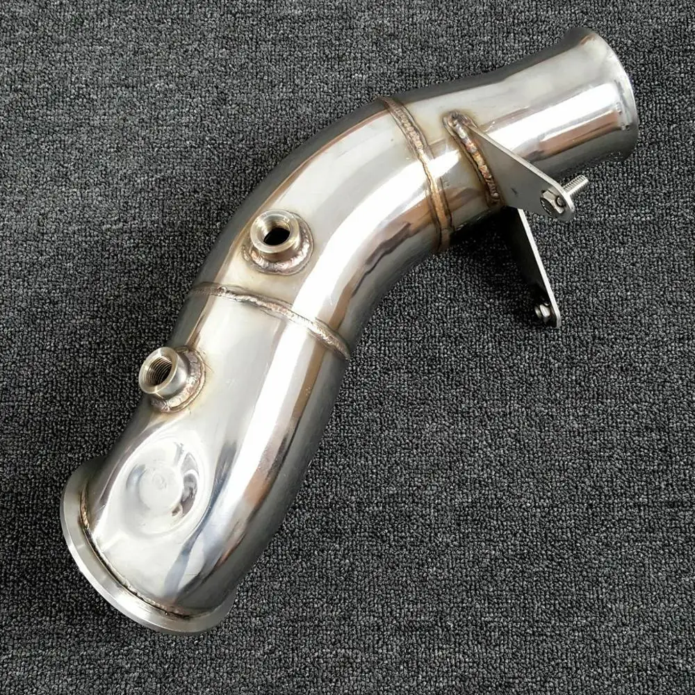 4 дюймовая труба TURBO CATLESS для BMW 135i 335i 435i M235i N55 F30 F32 F20 2014 2016 гг.|Выхлопной коллектор| |