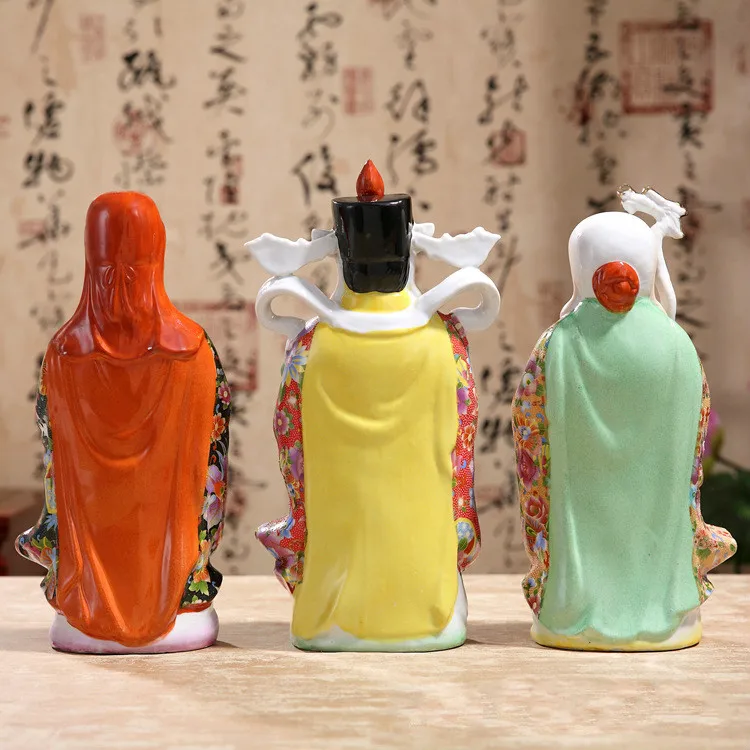 Китайские наклейки трех богов удачи ручной работы керамические украшения Samsung