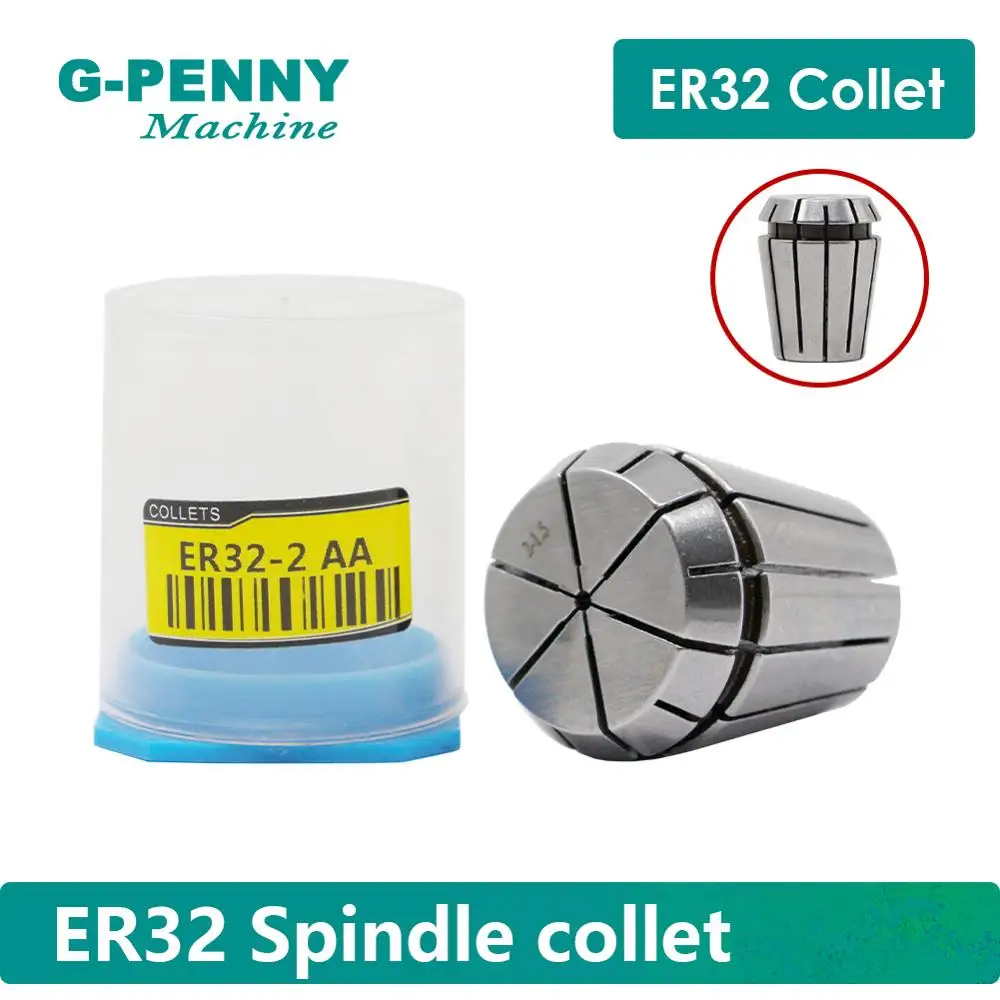

ER32 spindle motor collet chuck 21 pcs collets size from 2mm to 20mm full set for CNC milling lathe tool spindle motor collet