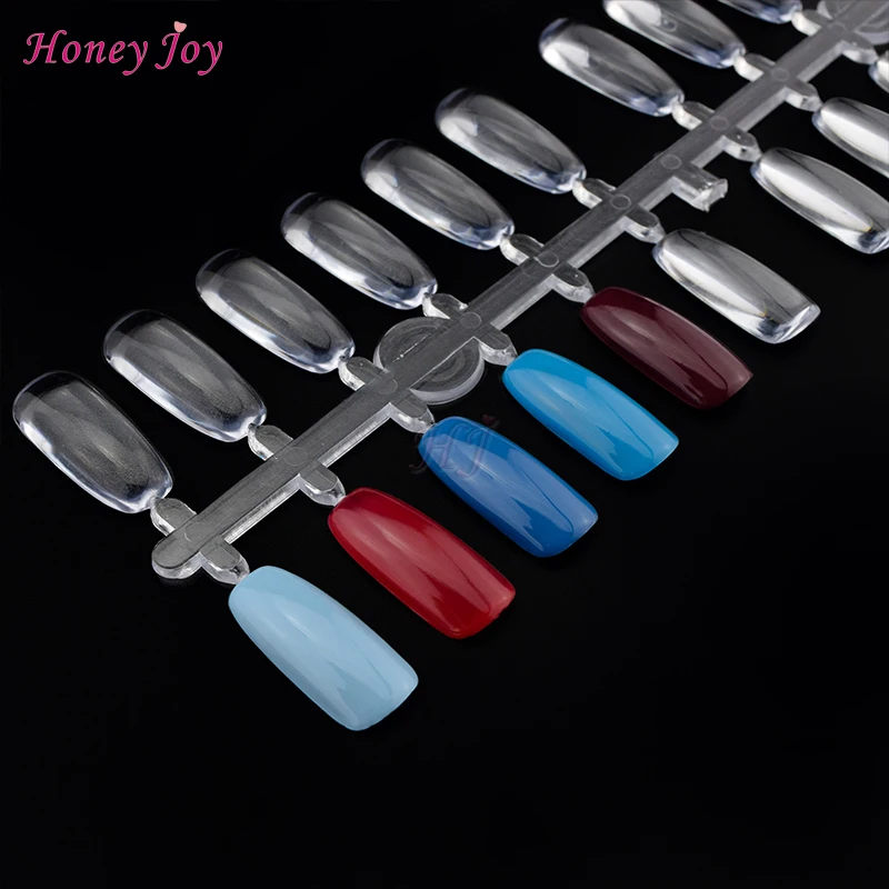 120 шт./лот Pro квадратные накладные ногти для УФ-геля цветной дисплей | Красота и