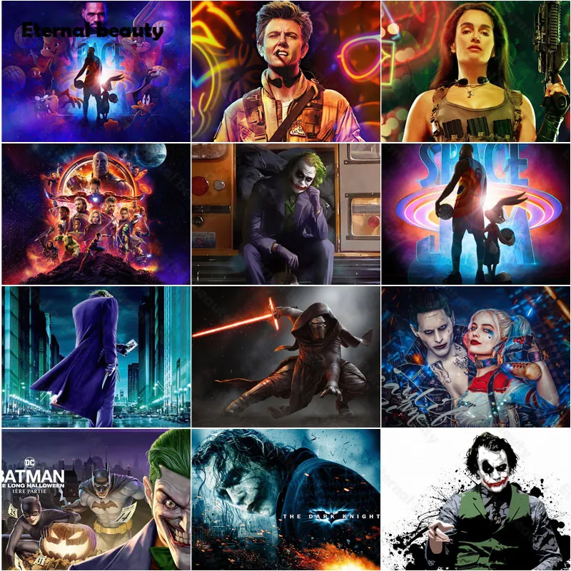 Алмазов картина постер фильма известный Декоративные Фотографии Стразы клоун