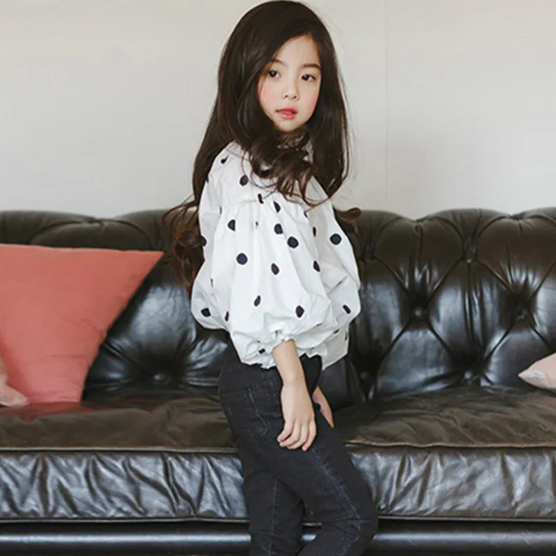 Новинка весна лето 2020 рубашки для маленьких девочек хлопковый детский Свободный