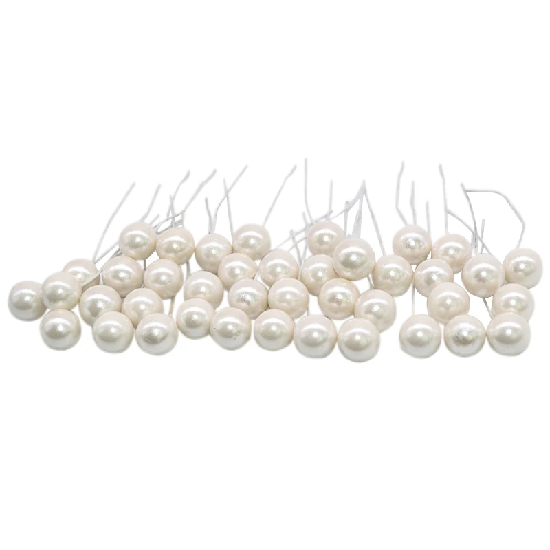 Белый цвет смешанный цветочный Вишневый Stamen ягоды комплект DIY ремесленные растения Рождество свадебный орнамент подарочные коробки для тортов декоративные венки