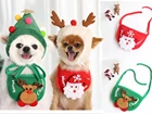 Рождественская слюнявчик Disfraz для домашних животных, Рождественская шапка, милая треугольная шапка-шарф с оленем и Сантой, креативный шарф для домашних животных, украшения для собак, красивые украшения