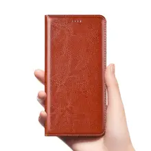 luxury Crazy Horse Genuine Leather Case For XiaoMi Poco X2 X3 NFC F1 F2 M2 M3 Pro Mobile Phone Flip Cover