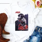 Женская футболка с коротким рукавом, Винтажная футболка в стиле Харадзюку С Аниме Манга, Нана, Осаки и РЕН, Харадзюку