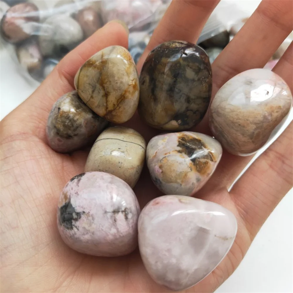 Натуральный розовый камень Кристальный кварц разбитый гравий прозрачный для