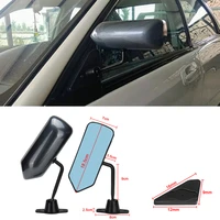 car modified universal car outside rear mirror auto f1 type side wing pair manual adjustable carbon fiber look side view mirror