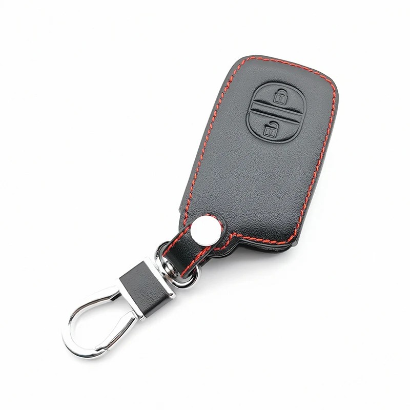 Мягкий кожаный чехол для ключей автомобиля чехол-держатель Toyota Camry Highlander Crown Prado