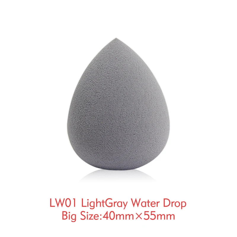 LW01-LightGray KIMUSE прецизионная без латексной губки для макияжа maquiagem maquillaje макияж без латекса Блендер Comestic специальная губка в форме яйца - Цвет: LW01-LightGray
