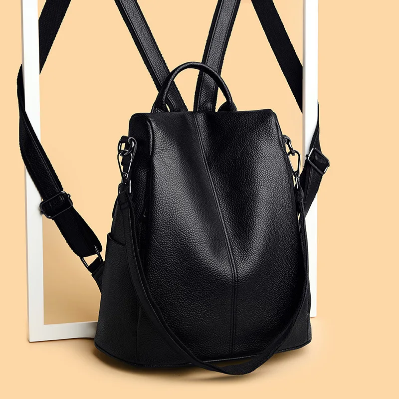 

2021 Women Backpack High Quality Leisure genuine Leather Mother Vintage Bags Top-handle Backpacks Fashion Daypack travel