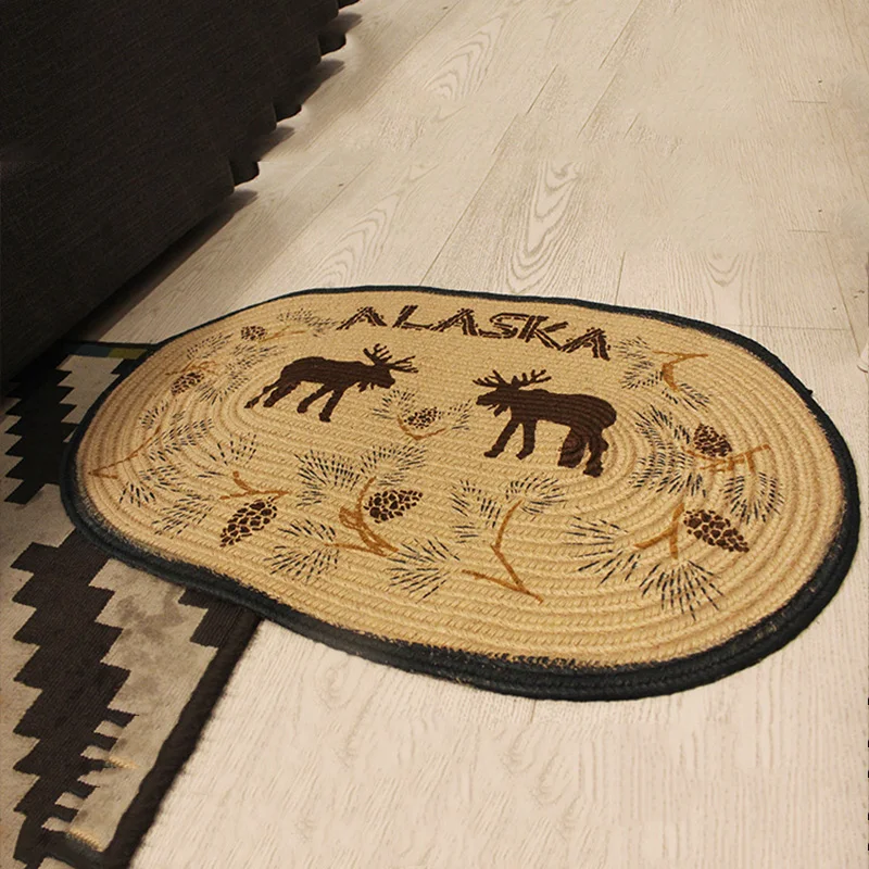 Goedkoop Tapijten Antislip Vloermat Reintage Rendier Deurmatten Thuis Tapijt Tapijt Slaapkamer Deur Mat Keuken Tapijten Yoga Mat Deurmat Decor