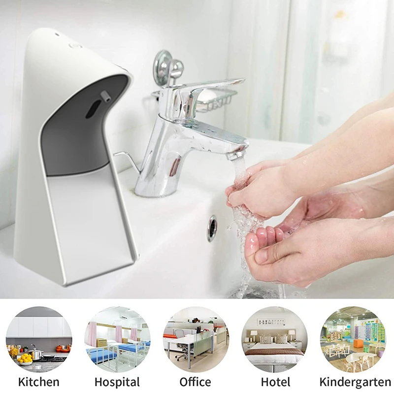 

Automatic Soap Dispenser,Touchless Foaming Soap Dispenser with Infrared Motion Sensor,for Kitchen,Bathroom,330Ml