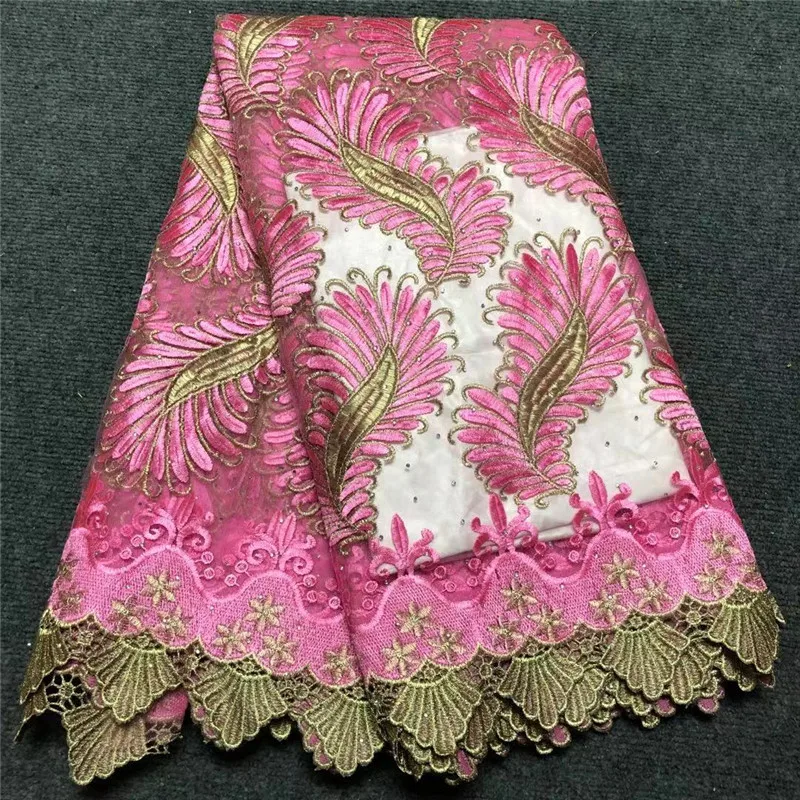 

African Cord Lace Fabric Chiffon Dress Lace Sequin embroidery High Quality Nigerian Guipure Lace Fabric For Wedding Party XM1106